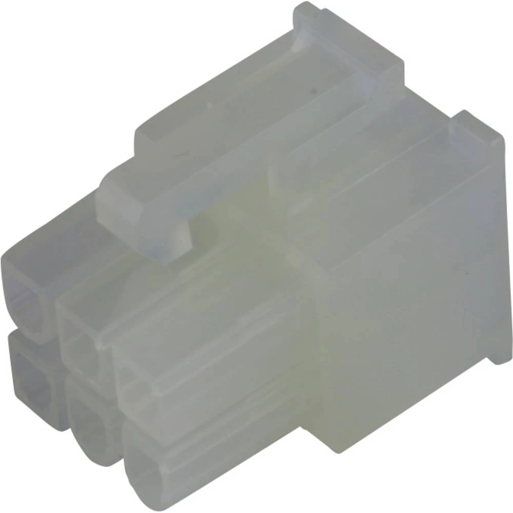 Molex 39012060 Mini-Fit Jr. Receptacle Housing, Dual Row, 6 Circuits, UL 94V-2, Natural slika