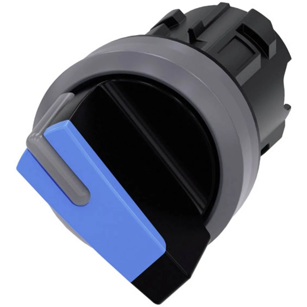 Siemens 3SU1032-2BC50-0AA0 preklopni prekidač prednji prsten od metala, osvjetljen geg pješčano-siva, plava boja 1 x 45 °  1 St. slika