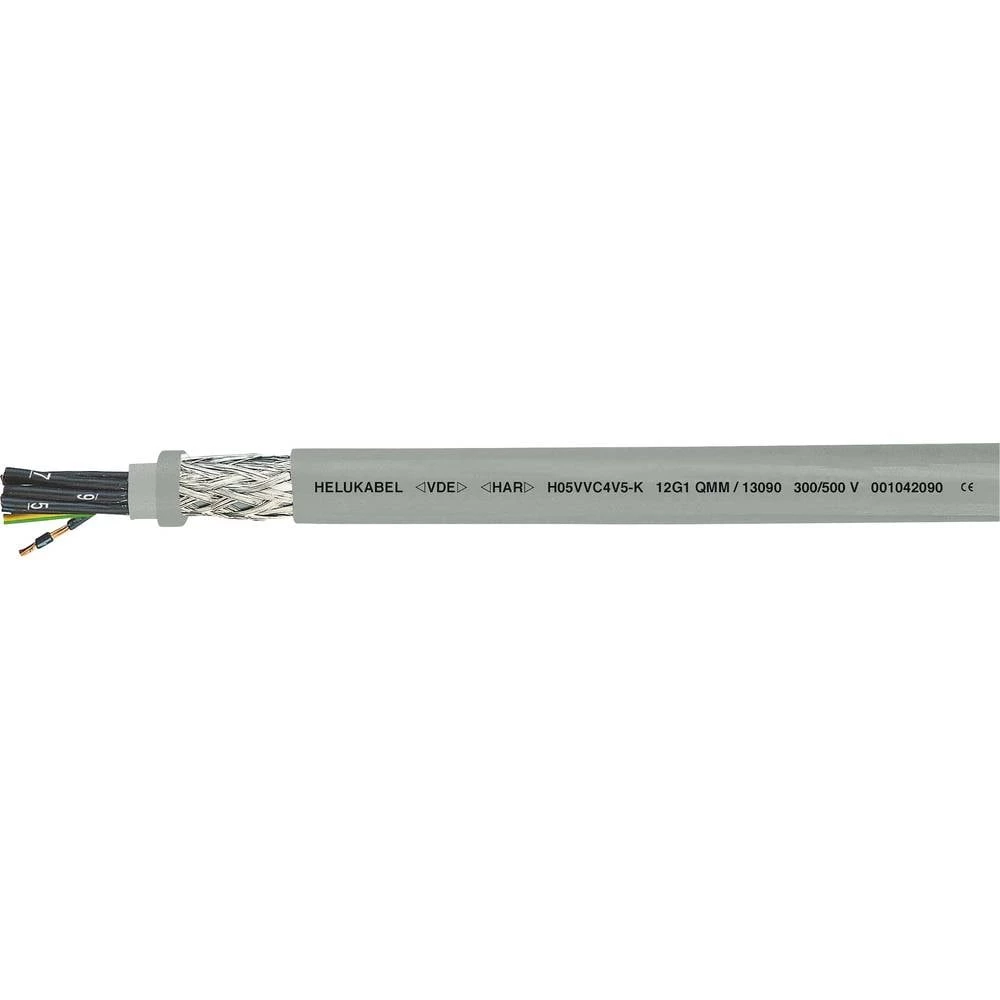Helukabel H05VVC4V5-K (NYSLYCYÖ-JZ) kontrolni vod 3 G 1 mm² siva 13084-500 500 m slika