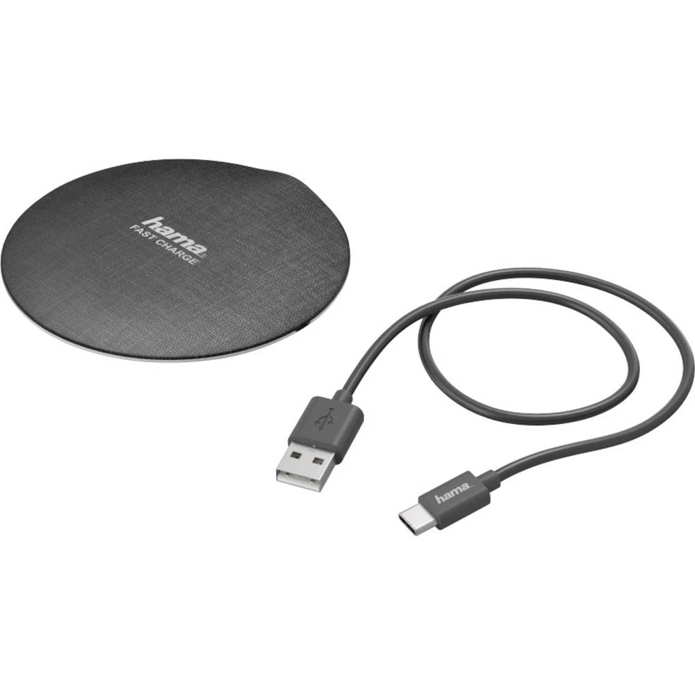 Hama indukcijski punjač FC10 Metal 183381 Izlazi Qi standard Crna slika
