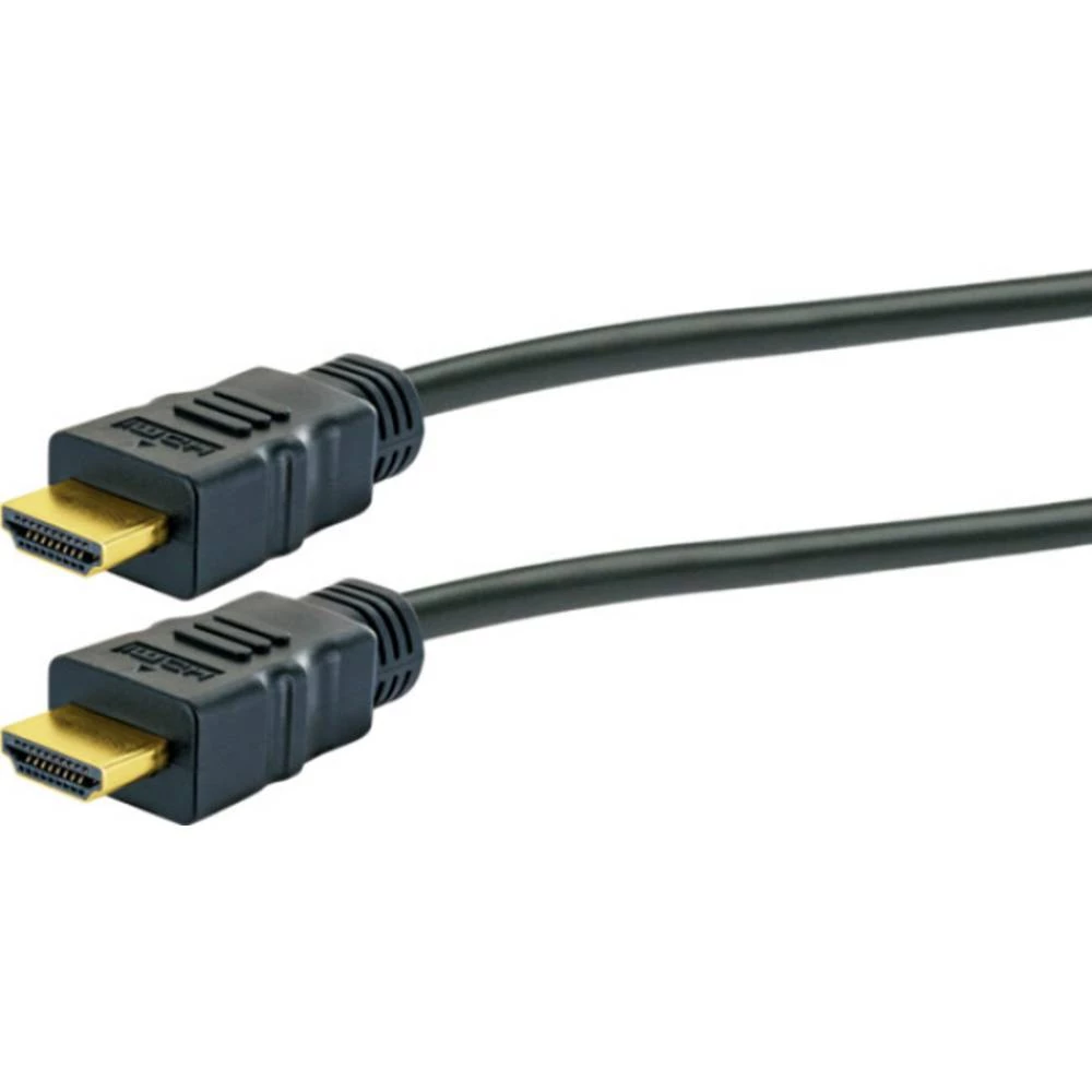 Schwaiger HDMI Priključni kabel [1x Muški konektor HDMI - 1x Muški konektor HDMI] 1.5 m Crna slika