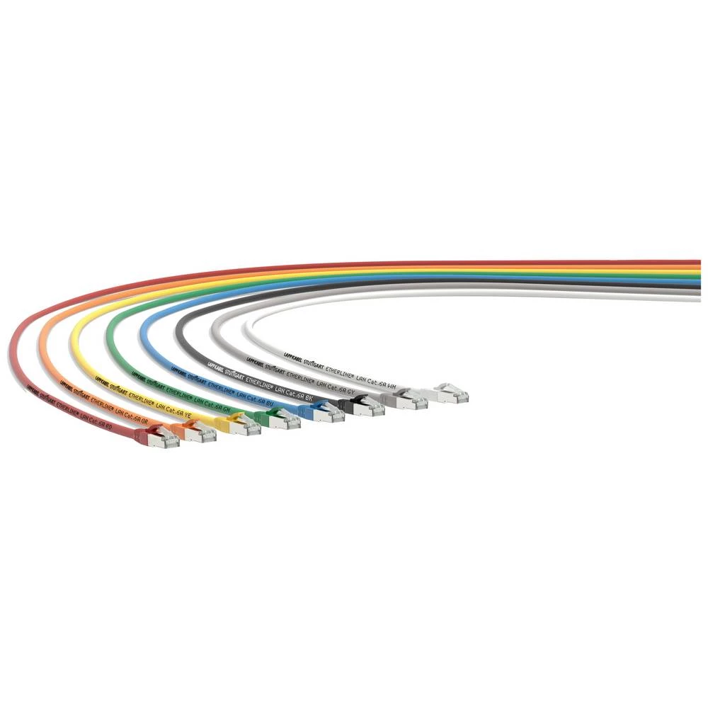 LAPP 24441349 RJ45 mrežni kabel, Patch kabel cat 6a S/FTP 1.50 m zelena sa zaštitom za nosić, sveukupno zaštićen, dvostruko zaštićen, zaštićen s folijom, vatrostalan, bez halogena 1 St. slika