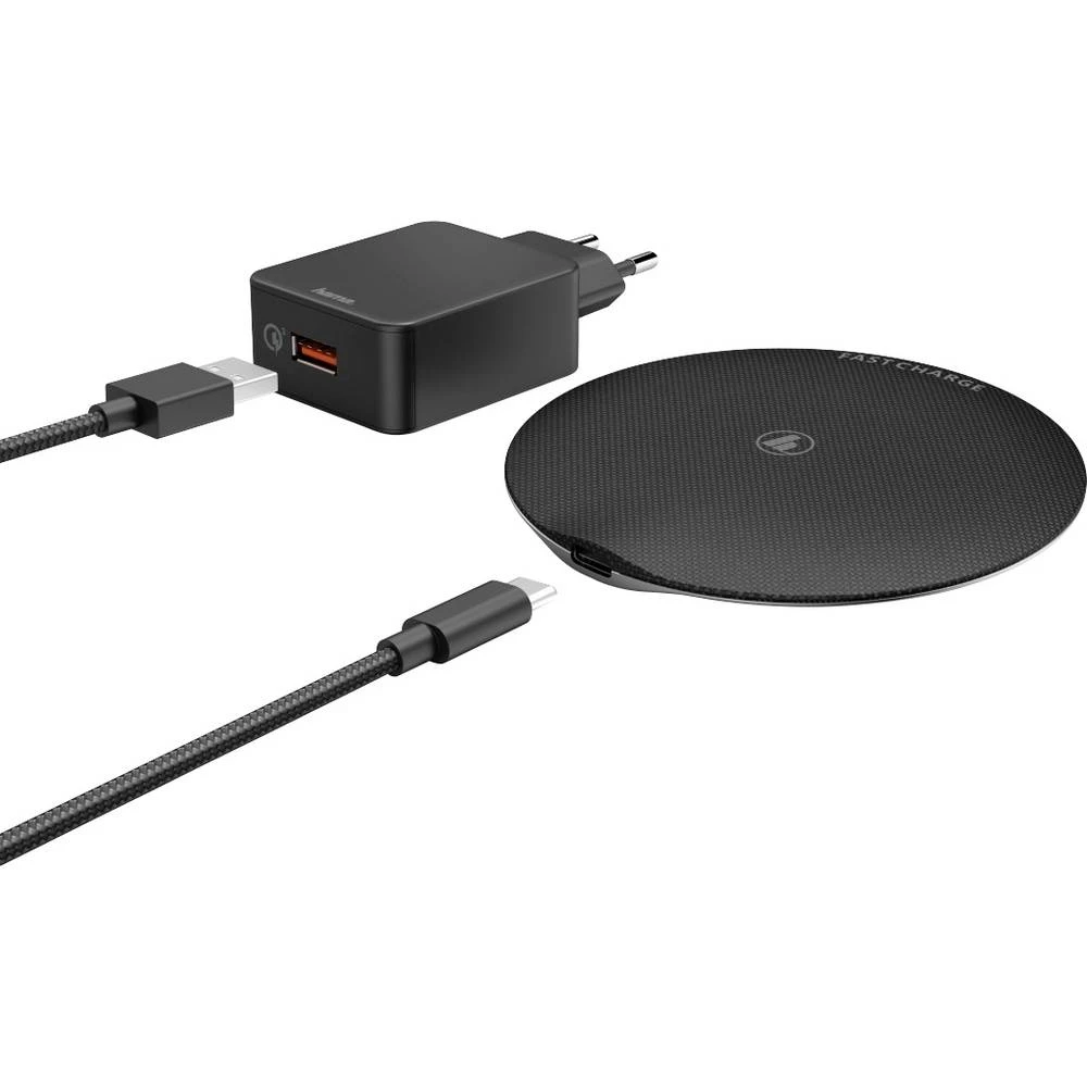 Hama indukcijski punjač 2500 mA FC15 Prime Line 187263 Izlazi qi standard crna slika