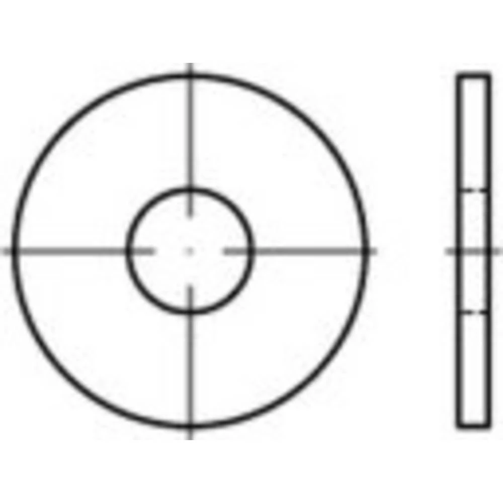 Podložna pločica DIN 9021 Titan 1 ST TOOLCRAFT 9021T17,0 TO-6608796 slika