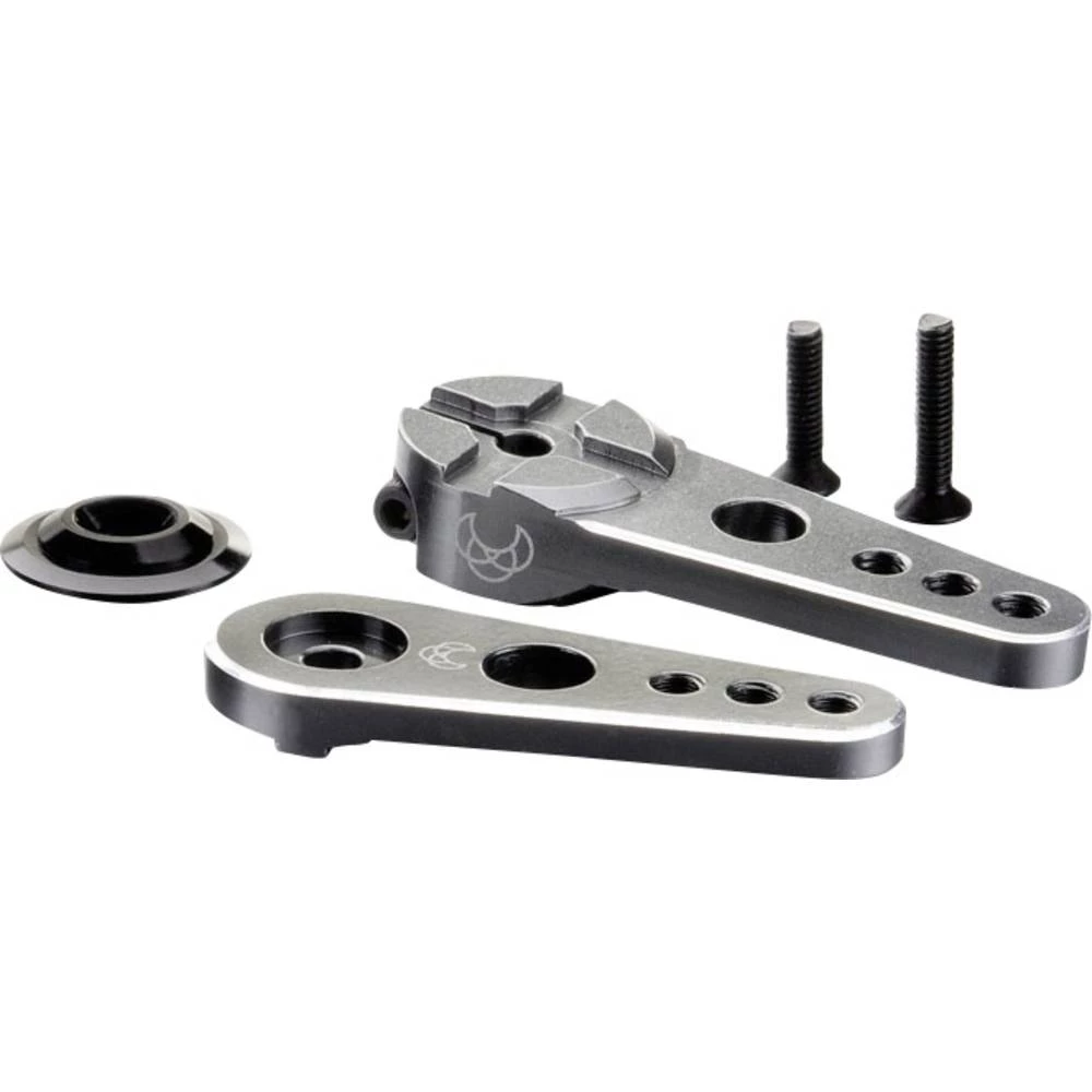 Aluminijska servo ruka Pojedinačni raspored Absima 83 mm Prikladno za: Sanwa servo poluga s vijencem, JR servo poluga s vijencem slika