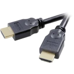 HDMI priključni kabel [1x HDMI-utikač 1x HDMI-utikač] 1.50 m crn