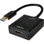 LogiLink USB / HDMI Adapter [1x Muški konektor USB 3.0 tipa A - 1x Ženski konektor HDMI] Crna