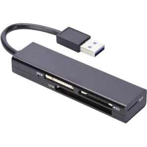 Vanjski čitač memorijskih kartica USB 3.0 ednet Crna slika