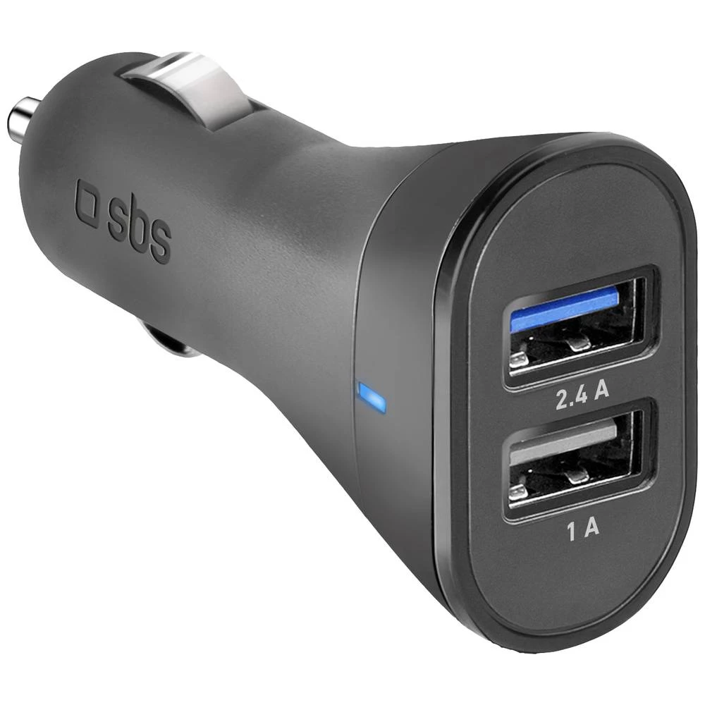 sbs mobile Ladegerät fürs Auto mit zwei USB-Ausgängen USB punjač 12 W osobno vozilo, teretno vozilo Izlazna struja maks. slika