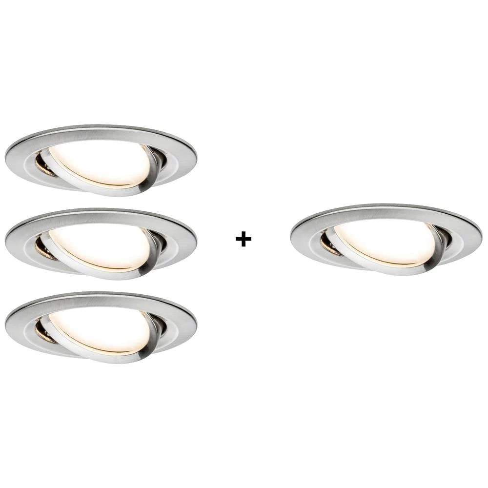 Paulmann Nova ugrađeno svjetlo 4-dijelni komplet LED LED 24 W željezna slika