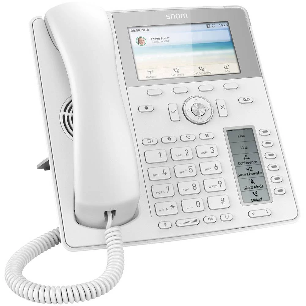 SNOM D785 Desk Telephone weiss telefon s kabelom, voip Bluetooth, poe zaslon u boji bijela slika