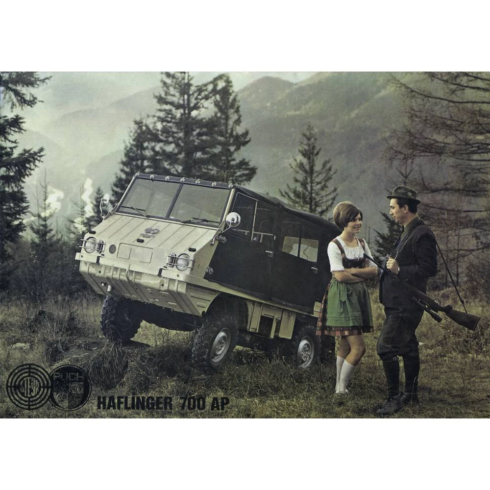 1:18 model teretnog vozila Schuco Steyr Puch Haflinger 1:18 slika