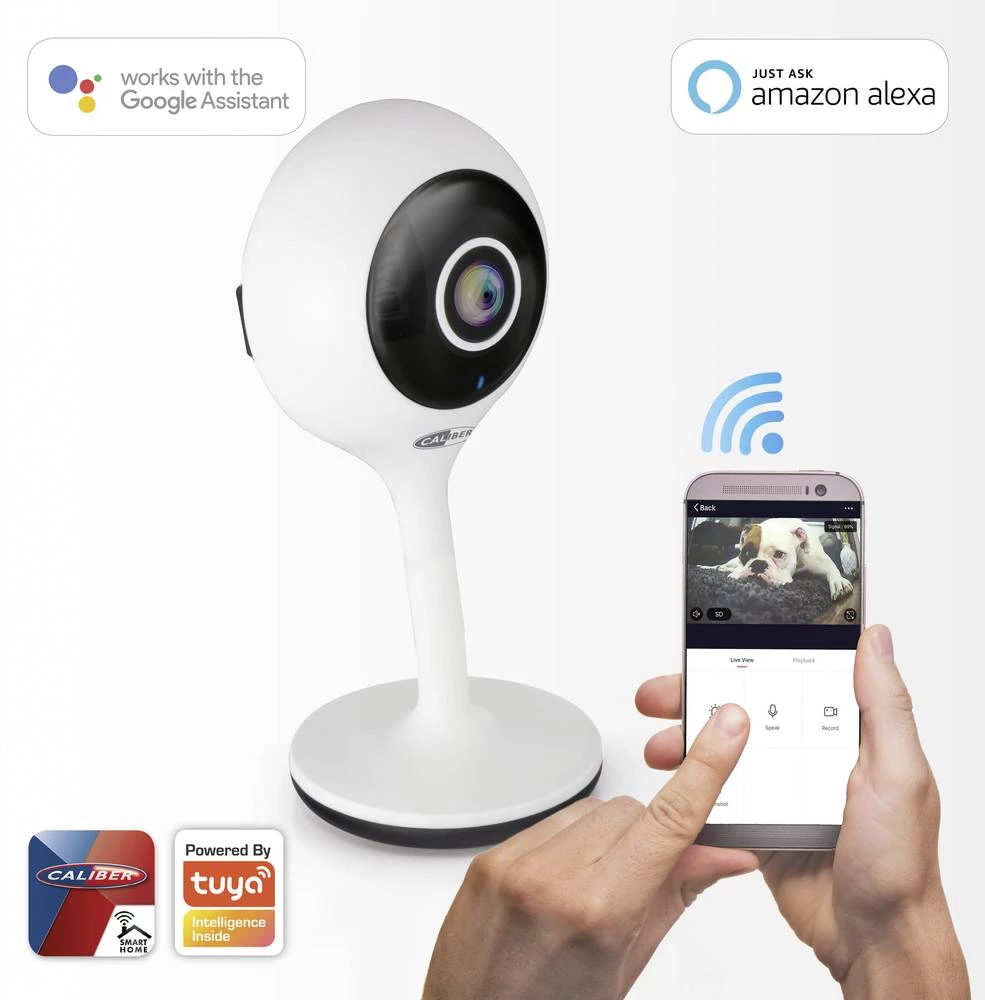 WLAN Sigurnosna kamera 1280 x 720 piksel Caliber Audio Technology HWC101 slika