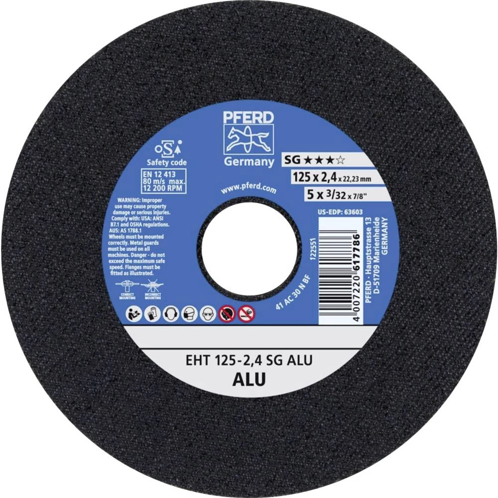 PFERD EHT 125-2,4 SG ALU 61331550 rezna ploča ravna 125 mm 22.23 mm 25 St. slika