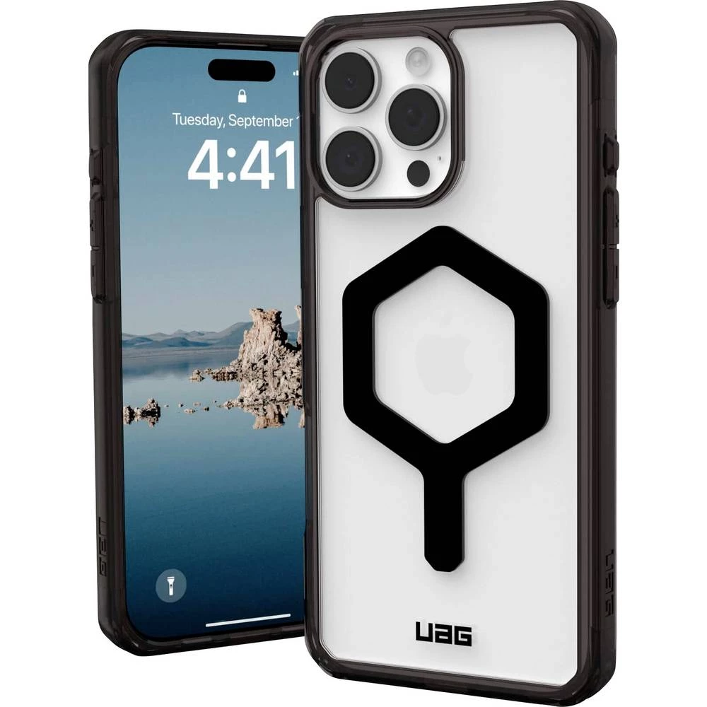 Urban Armor Gear Plyo stražnji poklopac za mobilni telefon Apple iPhone 16 Pro Max crna, prozirna induktivno punjenje, M slika