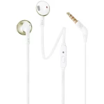 HiFi Naglavne slušalice JBL T205 U ušima Slušalice s mikrofonom Šampanjsko-zlatna boja