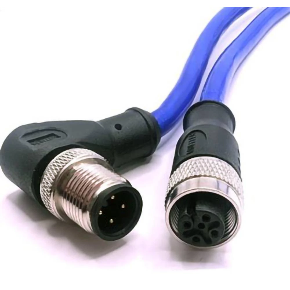 Mueller Electric C4BC81M005 utični konektor za senzor/aktivator M12 kutni muški konektor, žženski konektor, ravni 5 m Br slika
