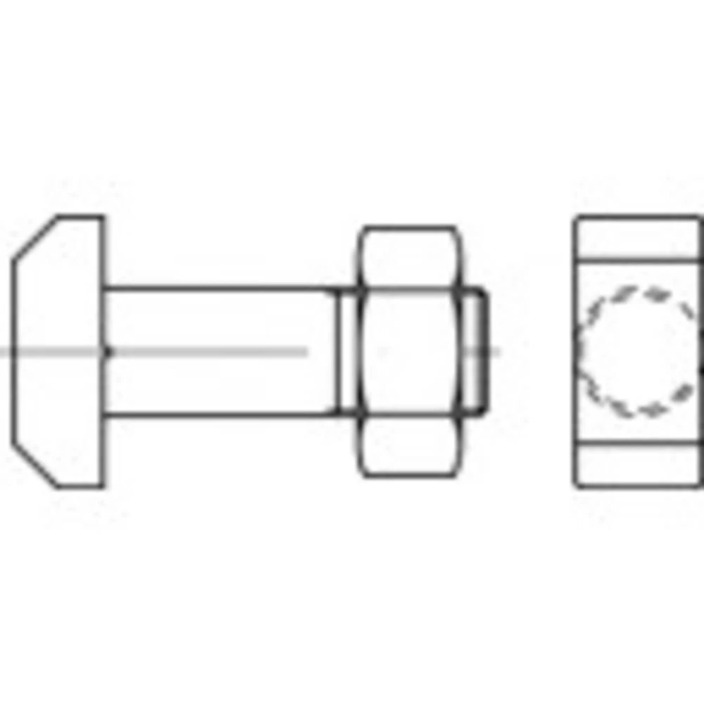 TOOLCRAFT TO-9974547 vijak s čekić glavom M24 90 mm DIN 261 čelik 10 St. slika