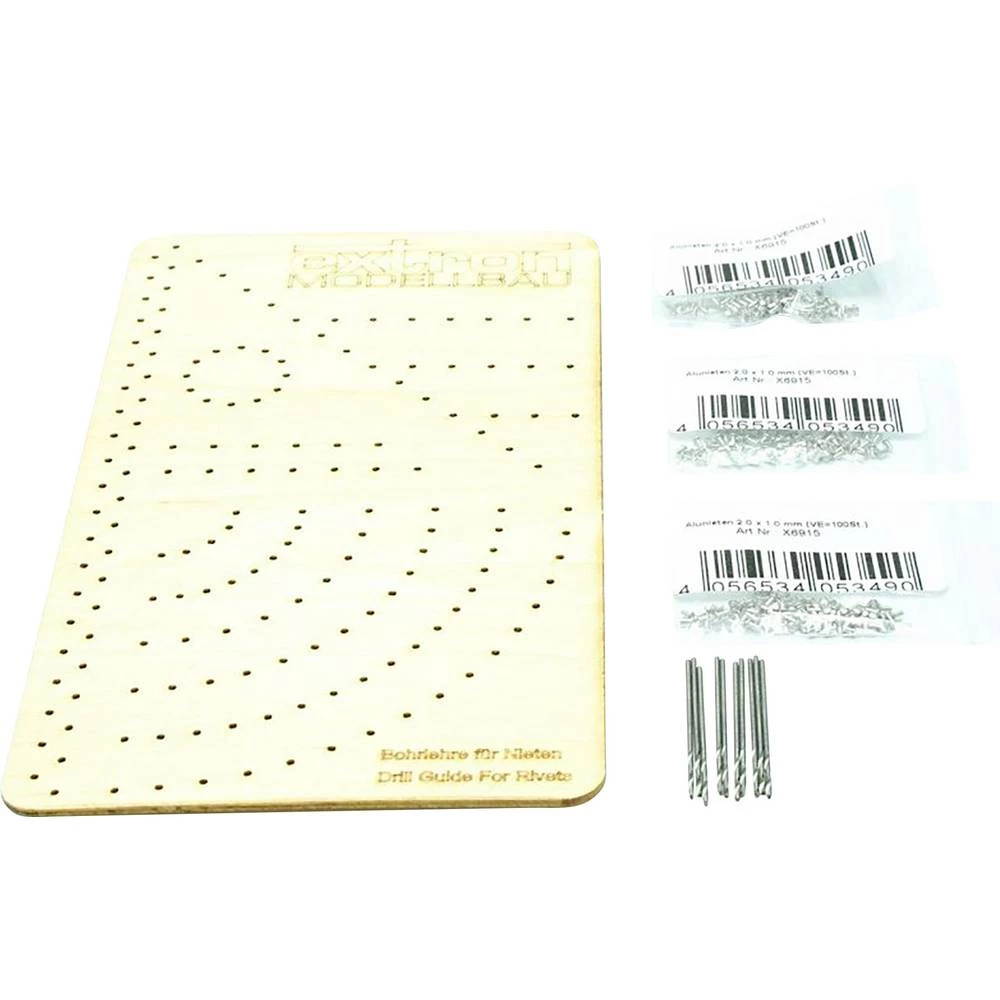 EXTRON Modellbau    X6916    slijepa zakovica    (D x Š x V) 200 x 100 x 10 mm                    Alunieten Scale Super 300er-Set    300 St. slika