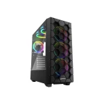 Sharkoon RGB HEX stolno kućište za računala  crna