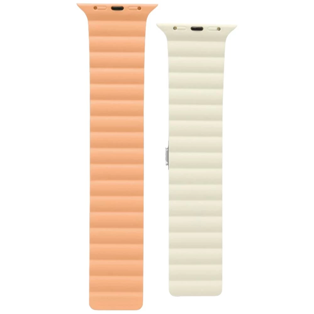 Hama Fantastic Feel narukvica s magnetnom kopčom 42 mm, 44 mm, 45 mm, 49 mm  narančasta, bež boja Watch serija 1, Watch slika