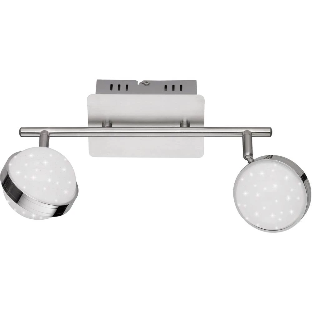 WOFI Monde 7241.02.54.6000 LED stropna svjetiljka 12 W, topla bijela nikl (mat), kromirana slika