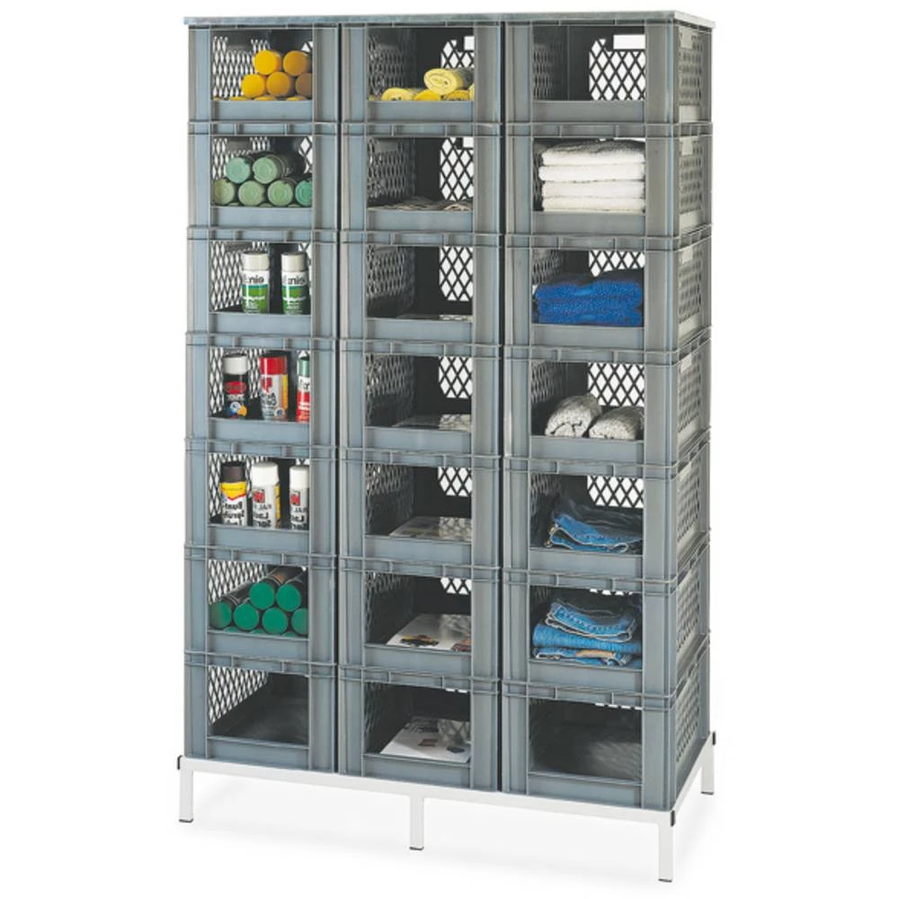 Spremnik za slaganje Pogodna za hranu (D x Š x V) 600 x 400 x 320 mm Siva Favorit TK 600/320-5 2 ST slika