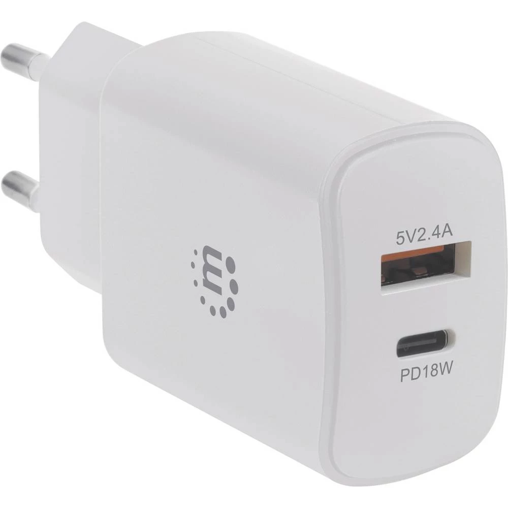 Manhattan 102131 USB punjač utičnica Izlazna struja maks. 3 A 2 x USB 3.2 gen. 1 utičnica A (USB 3.0), USB-C™ utičnica ( slika