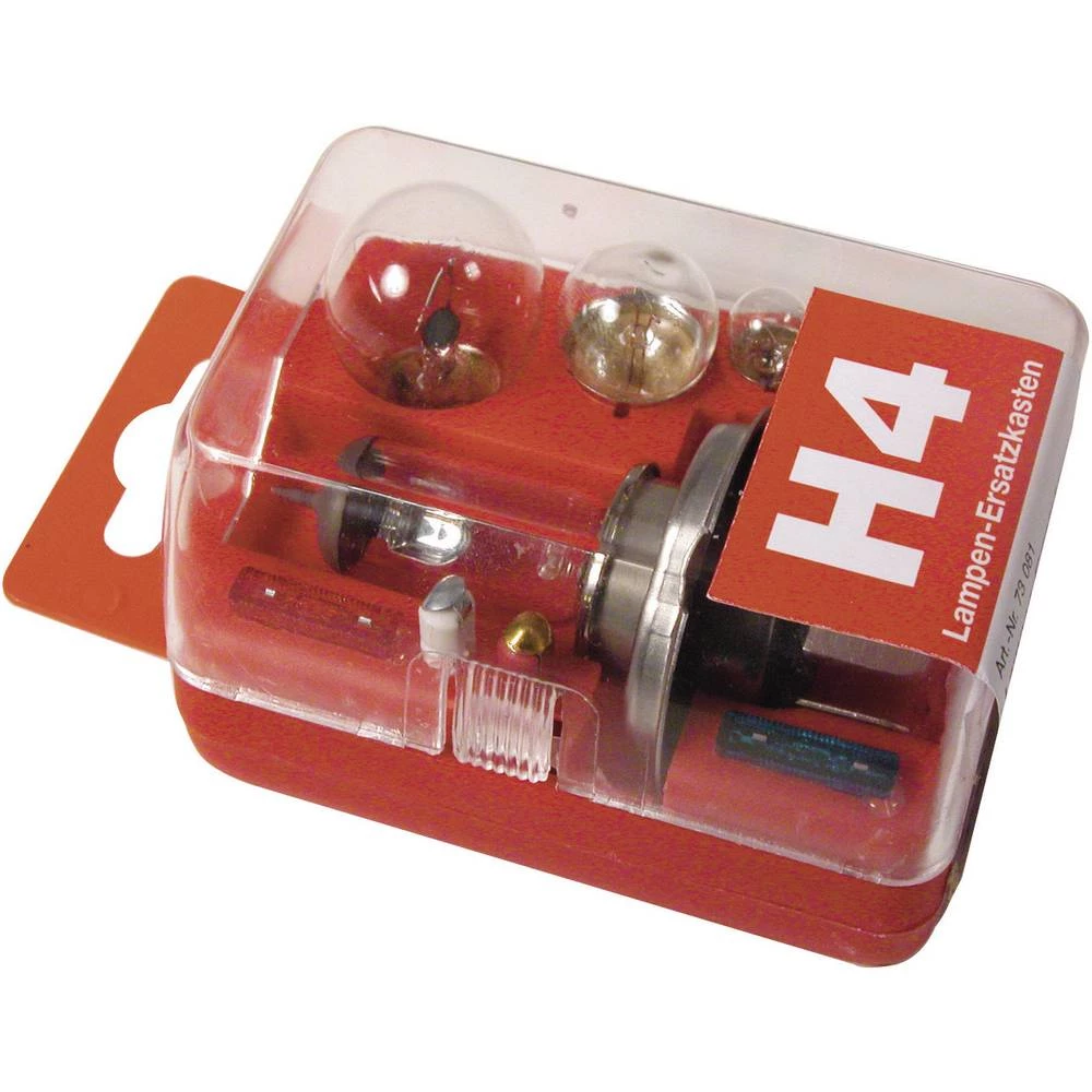 Rezervne žarulje u kutiji Unitec, H4, 12 V, 1 komad, prozirne slika