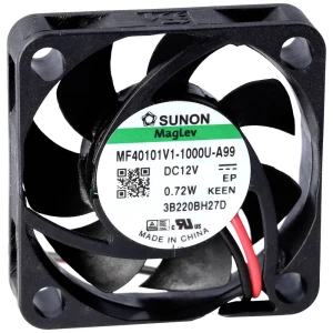 Sunon EF40101BX-1000U-A99 aksijalni ventilator 12 V/DC 16.98 m³/h (D x Š x V) 10 x 40 x 40 mm slika