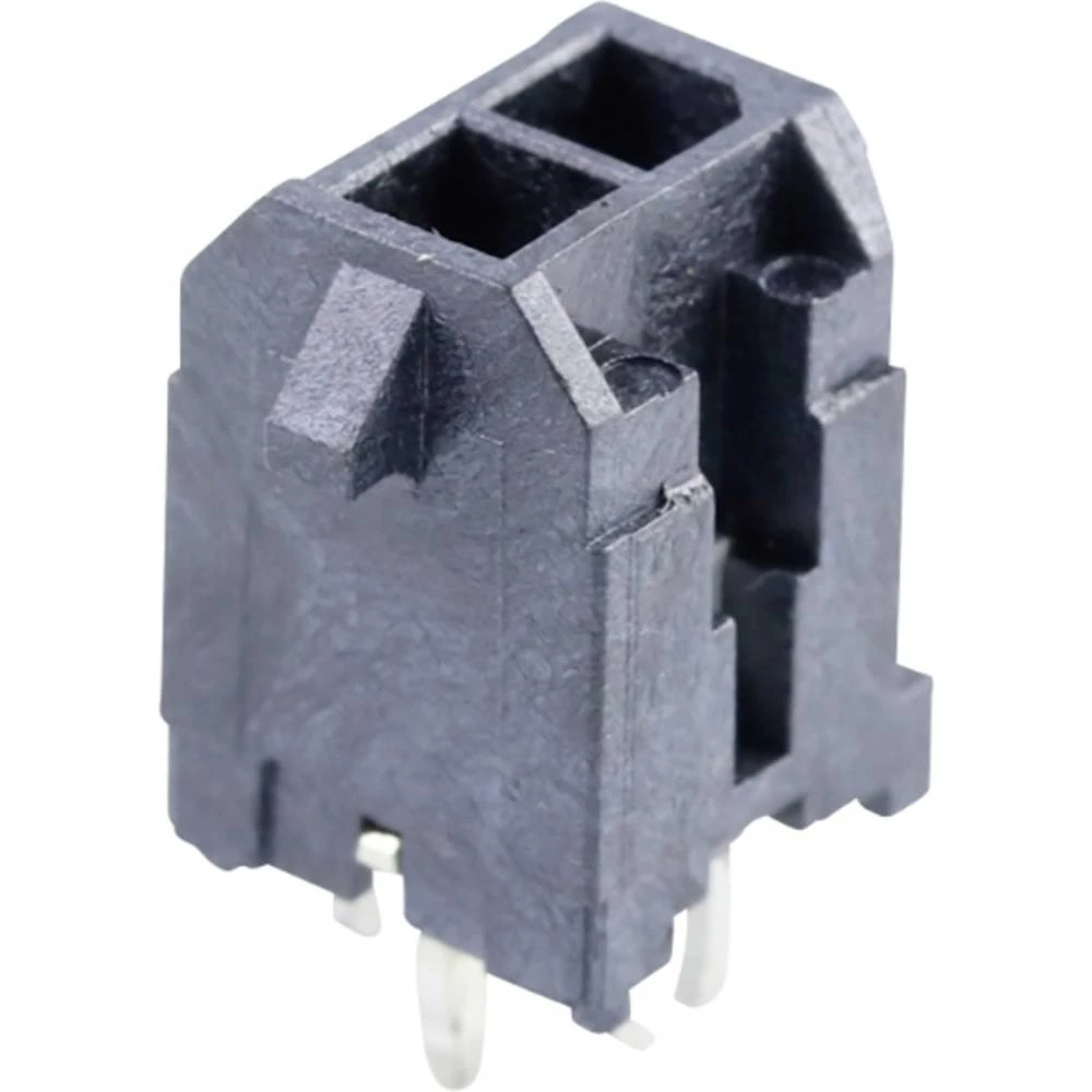 Molex 430450224 Micro-Fit 3.0 Vertical Header, 3.00mm Pitch, Dual Row, 2 Circuits, with PCB Press-fit Metal Retention Cli slika