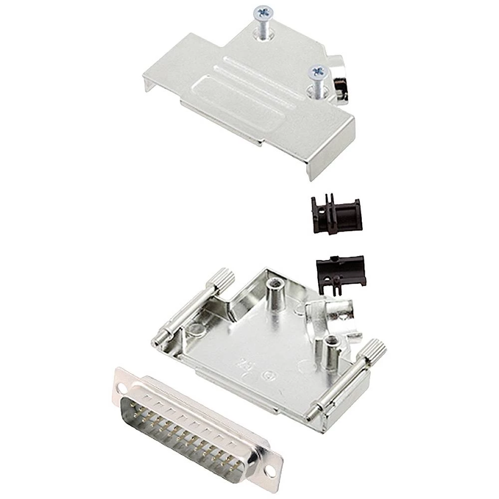 Komplet D-SUB pinskih konektora 45 ° Broj polova: 25 Lemni kup encitech D45ZK25-DMP-W-K 1 ST slika