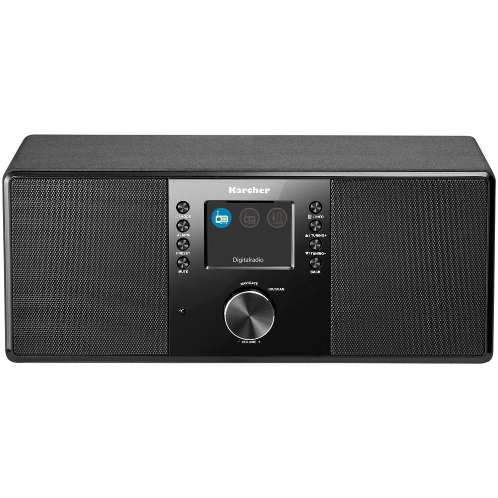 DAB+ (1012) Stolni radio Karcher DAB 5000 AUX Crna slika