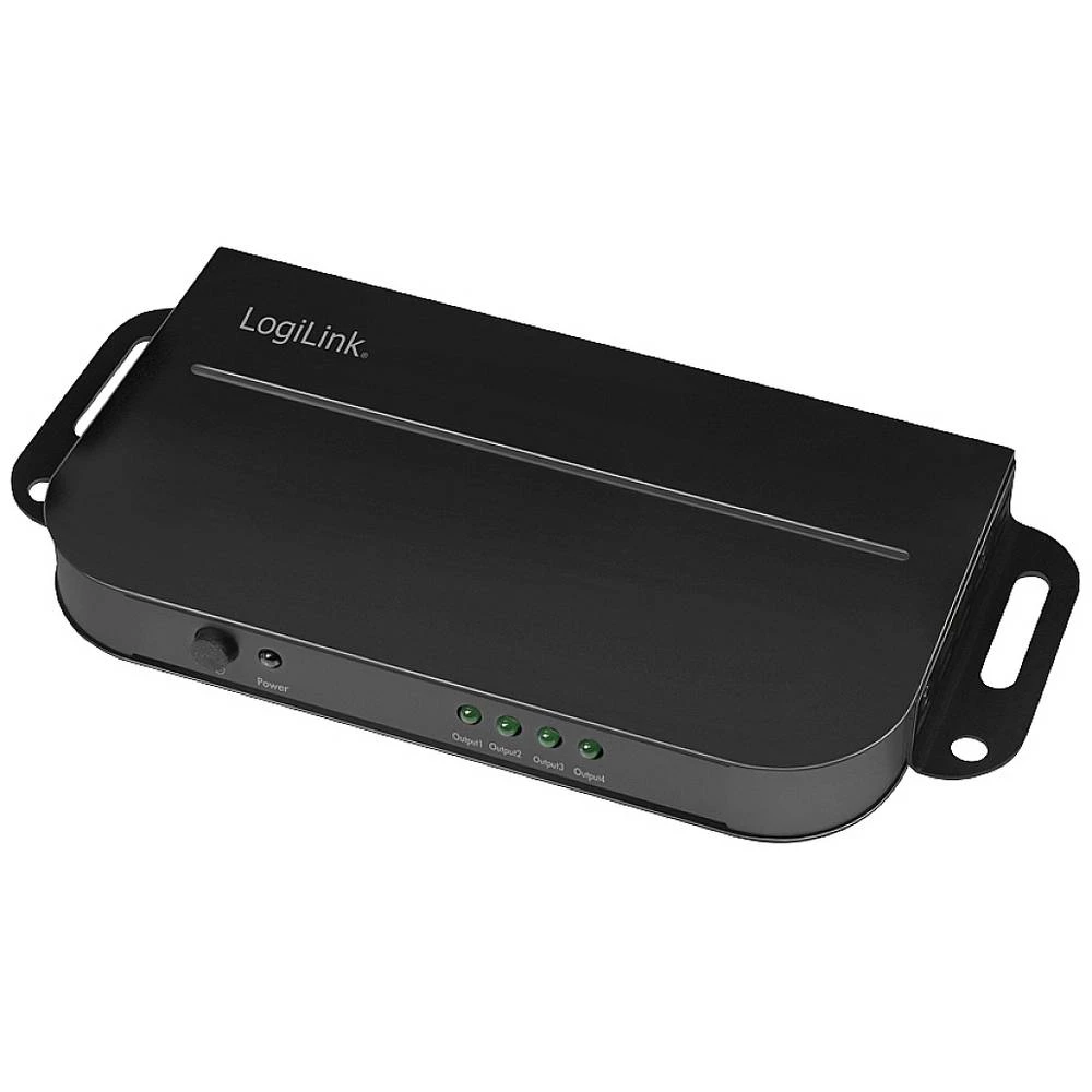 LogiLink CV0143 HDMI razdjelnik s aluminijskim kućištem, sa statusnom led crna slika