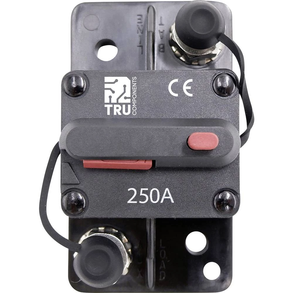 TRU COMPONENTS TC-13596612 automatski osigurač 250 A crna 1 kom. slika