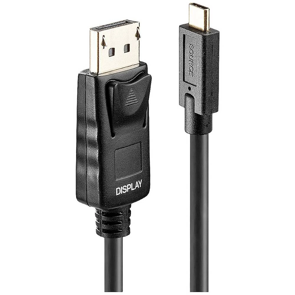 LINDY  priključni kabel USB-C™ utikač, DisplayPort utikač 7.5 m crna 43306  USB-C™ Display kabel slika