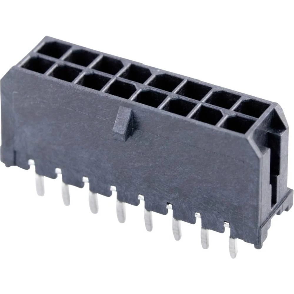 Molex 430451612 Micro-Fit 3.0 Vertical Header, 3.00mm Pitch, Dual Row, 16 Circuits, with PCB Polarizing Peg, Tin, Glow-Wi slika