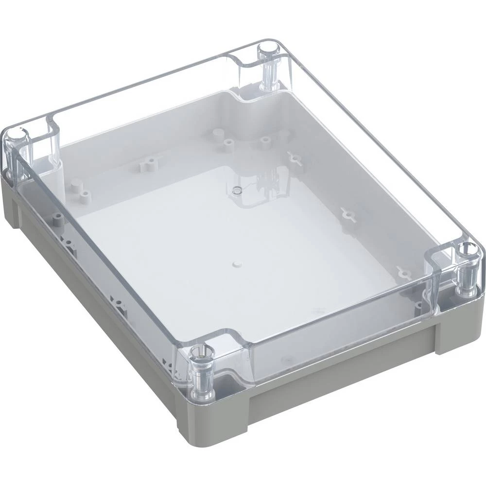 TRU COMPONENTS 6U07241906437 TC-13865188 industrijsko kućište 240 x 191.3 x 61.7 ABS-PC svijetlosiva, prozirna 1 kom. slika