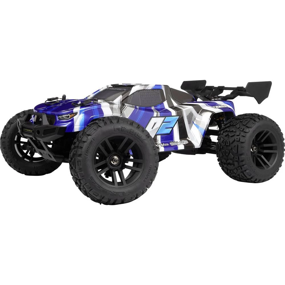 Maverick Quantum2 XT 1/10th plavo-bijela boja, crna s četkama 1:10 RC model automobila monstertruck pogon na sva četiri slika