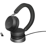 Jabra Evolve2 75 telefon Over Ear Headset žičani  crna  indikator napunjenosti baterije, utišavanje mikrofona