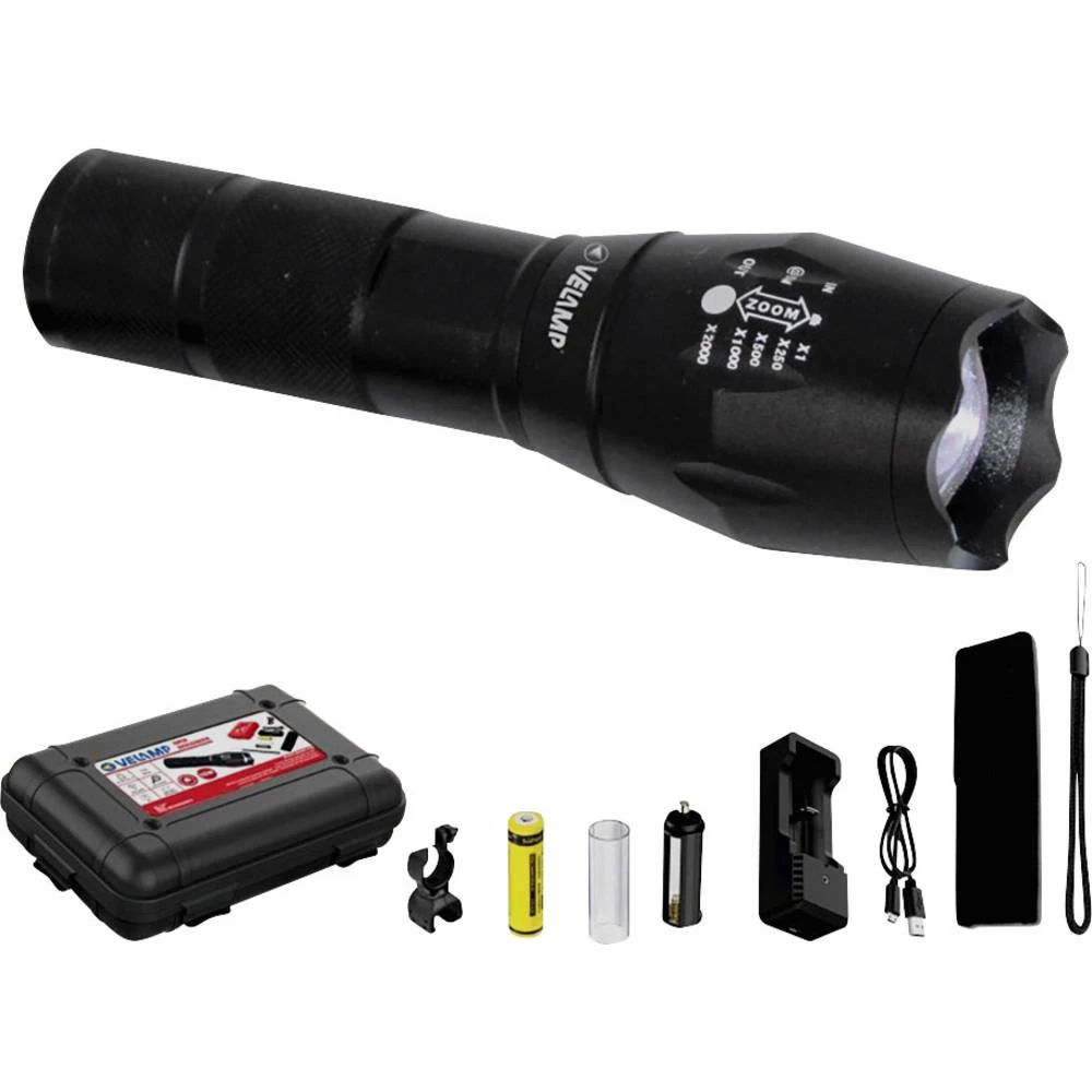 Velamp Steel led džepna svjetiljka pogon na punjivu bateriju 350 lm slika