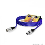 Hicon SGHN-1000-BL XLR priključni kabel [1x XLR utičnica 3-polna - 1x XLR utikač 3-polni] 10.00 m plava boja