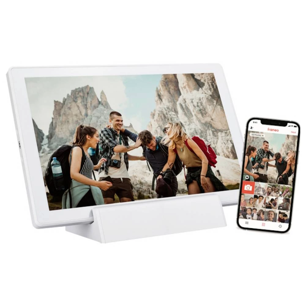 Braun Phototechnik DigiFrame 1011 WiFi mobil digitalni okvir za fotografije 25.7 cm 10.1 palac Energetska učinkovitost 2 slika