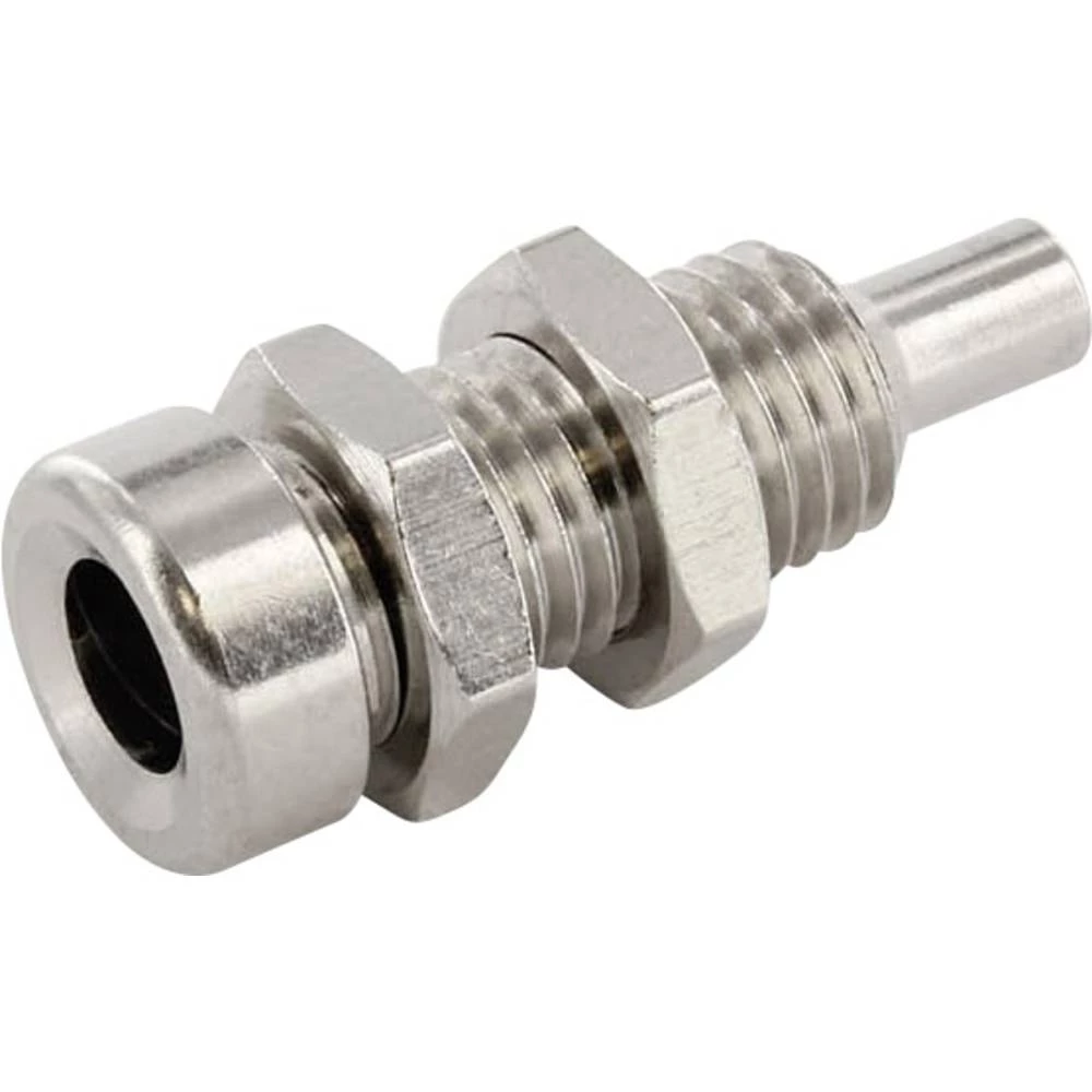 Laboratorijski ženski konektor Ženski konektor, vertikalna ugradnja Zatik-&Oslash;: 4 mm Metalna econ connect 100 ST slika