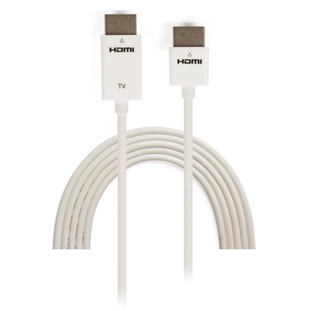 TECHly HDMI Priključni kabel [1x Muški konektor HDMI - 1x Muški konektor HDMI] 3 m Bijela slika