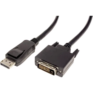 Value DisplayPort priključni kabel 1.00 m 11.99.5613 sa zaštitom crna [1x muški konektor displayport - 1x muški konektor slika