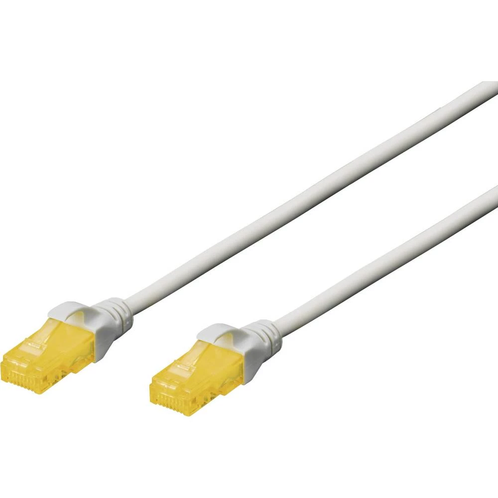 Digitus DK-1613-A-020 RJ45 mrežni kabel, Patch kabel cat 6a U/UTP 2.00 m siva bez halogena, upleteni parovi 1 St. slika