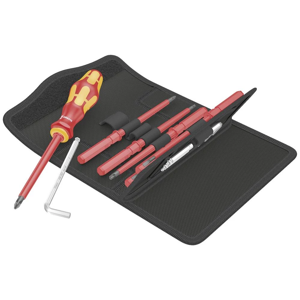 Wera 05100023001 vde komplet izmjenjivih oštrica 14-dijelni ravni prorez, križni phillips, unutarnji TORX, kutni ključ slika