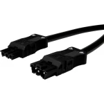 Adels-Contact 92876340 mrežni priključni kabel mrežni adapter - mrežni konektor Ukupan broj polova: 2 + PE crna 4.00 m 25 St.