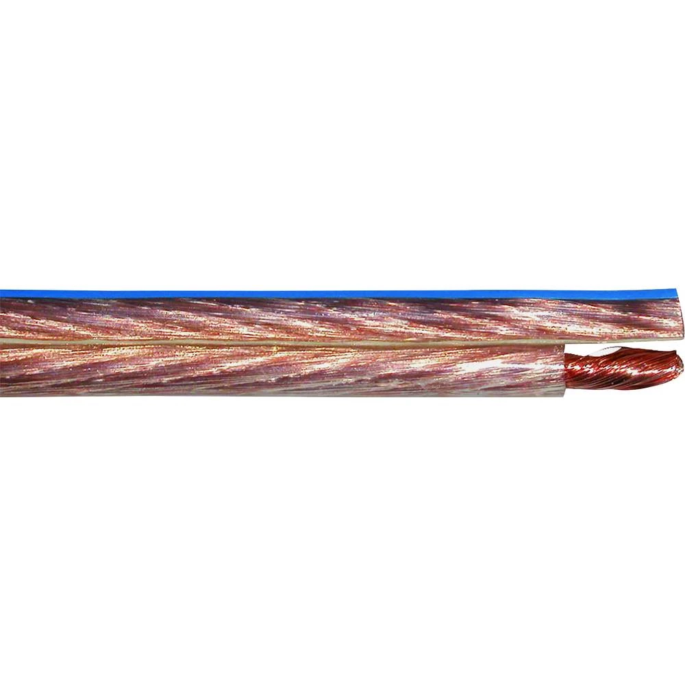 Zvučnički kabel YFAZ 2 x 0.75 mm&sup2; Crna, Prozirna Faber Kabel 0329030200100 Roba na metre slika